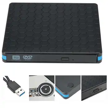 

external optical drive Optical Drive TYPE‑C USB3.0 Dual Interface DVD Burner Universal for IOS/Lenovo Notebook