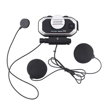 

V8 Motorcycle Helmet Intercom Waterproof Noise Reduction Headset Interphone For Riders With Remote Controller
