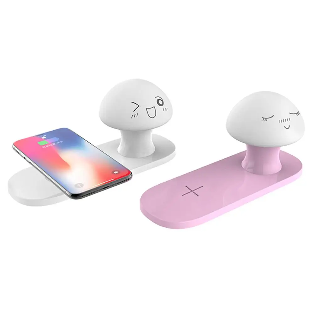 Wireless Charger Night Light Smart 7.5/10W Wireless Fast Charger WIth Smart Chips that Provide Overload,Over-Voltage 0927