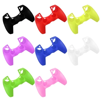 

Solid Colors Protective Cover For PS5 Handle Personalized Camouflage Cover Non-slip Silicone Protective Cover Games Accessories