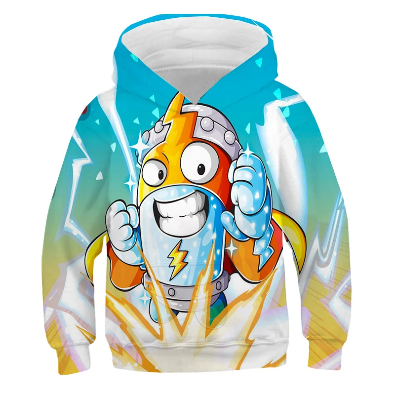 

Children Super Zings Hoodie Boys Girls Cartoon 3D Printed Pullovers Kids Superzings Sweatshirt Spring Winter Harajuku Streetwear