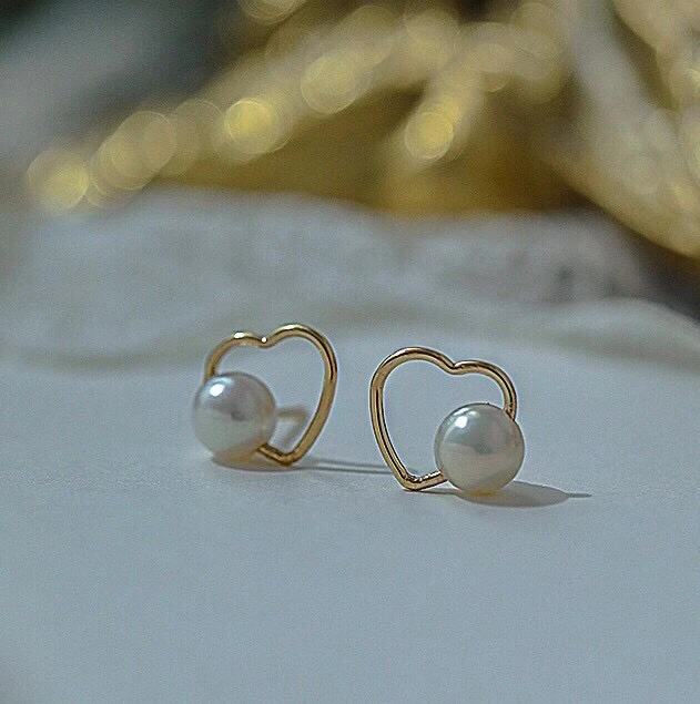 

Новинка в форме сердца серьги из серебра 925 "моуц" выводы компонент ювелирных изделий Запчасти фитинги для жемчуг кораллового цвета нефрита агатовыми бусами камни