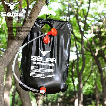 

10L/20L Solar Hiking Heated Energy Heated Bathing Camping Shower Water Portable Bag Picnic BBQ Hiking Water Storage Bagve