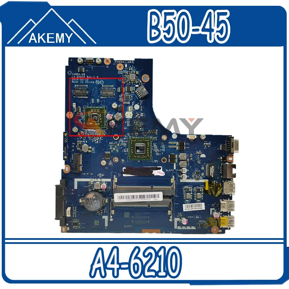Akemy совершенно новый. B50-45 материнская плата. ZAWBB LA-B291P для LENOVO Материнская плата