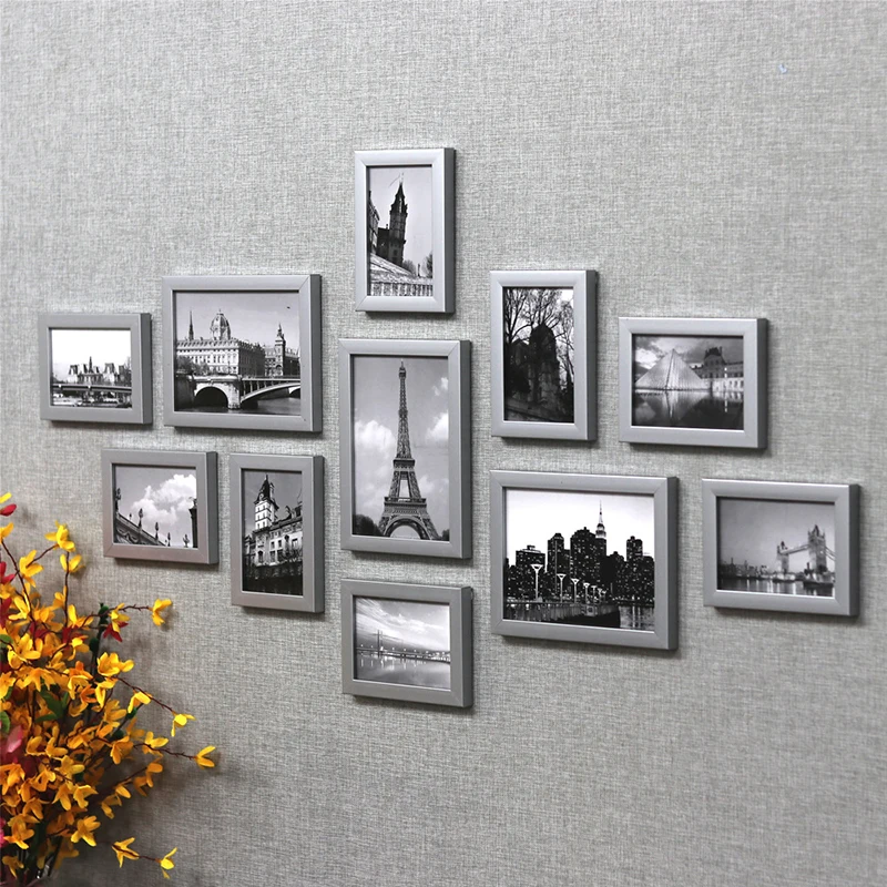 18pcs/set Photo Frames Black White Picture Frame For Picture Wall