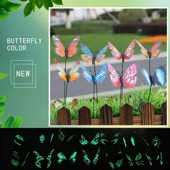 

Garden Ornament on Sticks Lawn Craft Beautiful 25pcs/Pack Lifelike 3D Lawn Decoration Creative Butterfly Garden Decor Gardening