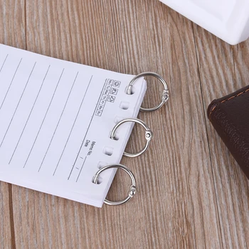 

10pcs/set Multifunctional Metal Loose Leaf Binder Hinged Rings Keychain Album Scrapbook Craft Notebook Split Chain Circle