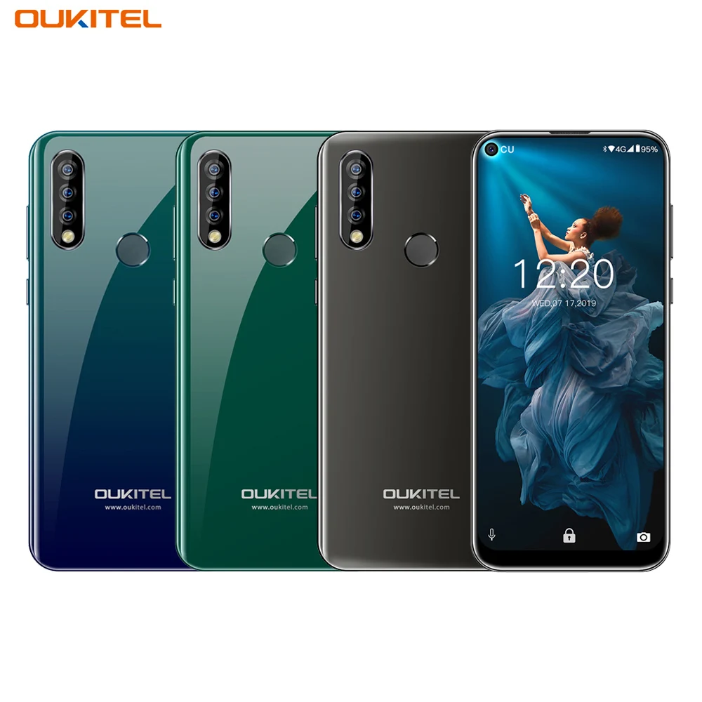Мобильный телефон Oukitel C17 Pro, 6,35 дюймов, 19:9, Android 9,0, MT6763, четыре ядра, 4 ГБ, 64 ГБ, 3900 мАч, 13 МП, разблокированный смартфон с функцией распознавания лица, 4G