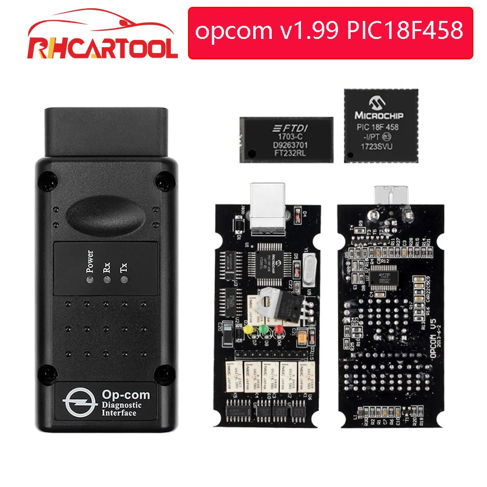 Op com opcom V1.99 с PIC18F458 FTDI op-com OBD2 автоматический диагностический инструмент для Opel opcom шина сети локальных контроллеров V1.7 v.178 может быть флэш-обновление