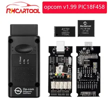 Op com opcom V1.99 مع PIC18F458 FTDI op-com OBD2 أداة تشخيص السيارات لأوبل OPCOM CAN BUS V1.7 v.178 يمكن فلاش تحديث