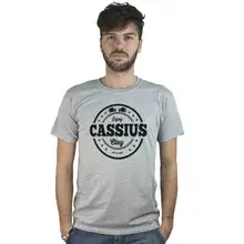 T Shirt Enjoy Cassius Clay T Shirt Grey with Logo Vintage Boxing Boxing Long Sleeve Hoddies unisex hoddie short sleeve Tee Shirt