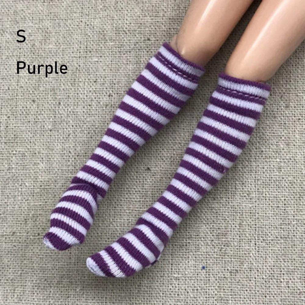 Fashion Stripe Socks For 1/6 Kids Doll Blyth Doll Clothes Accessories 1Pair plush doll accessories,doll clothes accessories,doll accessories