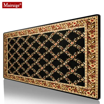

Vintage Persian Rug Black Mouse Pad XXL Gamer Desk Mat Large Keyboard Pad Gaming MousePad 90x40cm/70x30cm for Laptop Table Pads