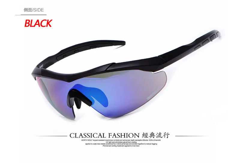 Indepman Riding Outdoor Glasses Myopia Sun Glasses Sports Goggles Cycling Glasses 0089 Partial