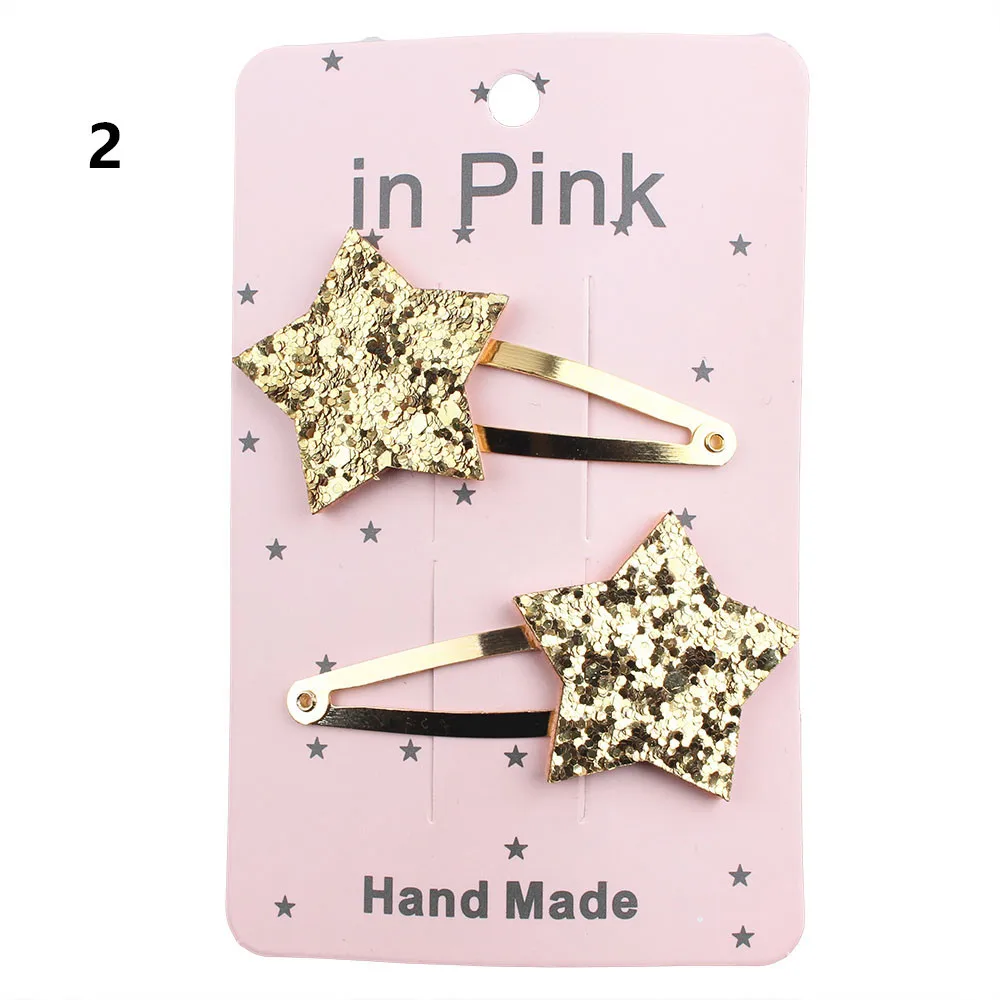 2PC lovely Children Barrettes Crown Barrettes Butterfly Barrettes BB