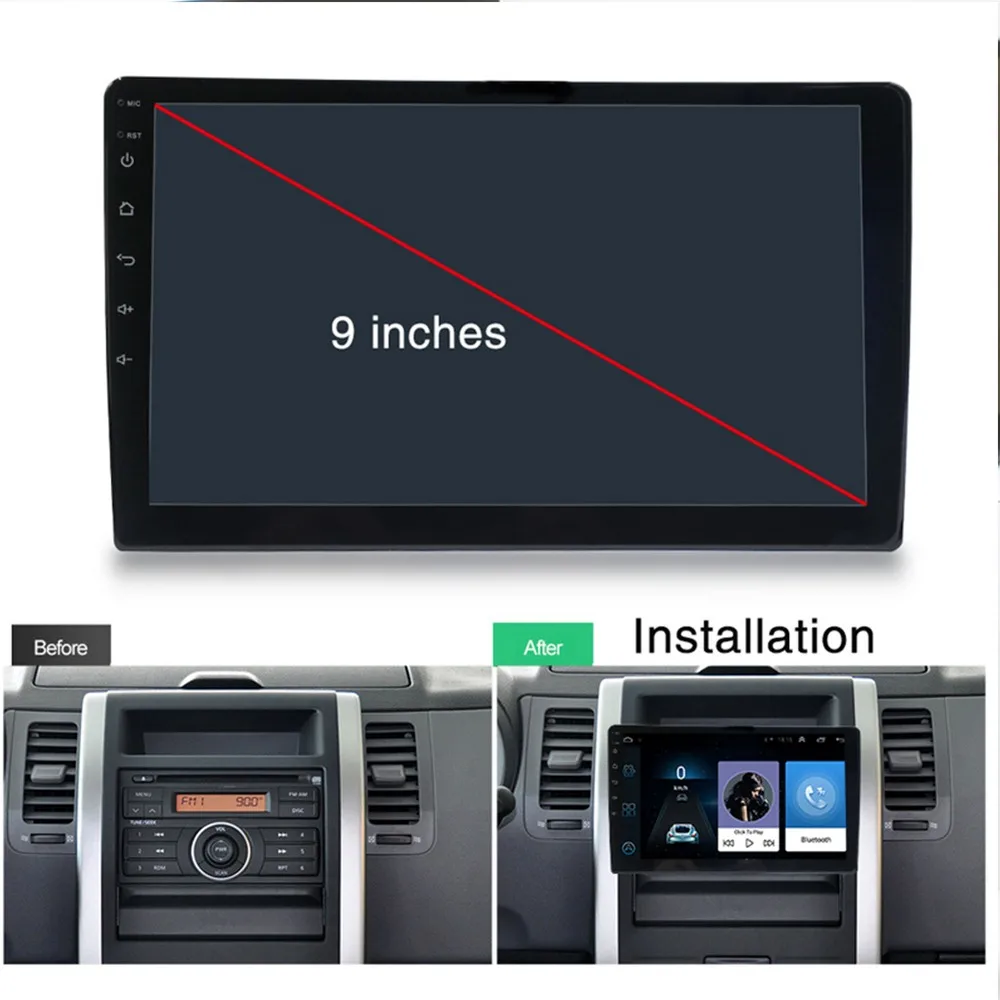Автомобильный Mp5 плеер Android 8,1 2Din Automotivo четырехъядерный стерео радио с gps сенсорным экраном Автомобильный мультимедийный плеер камера заднего вида