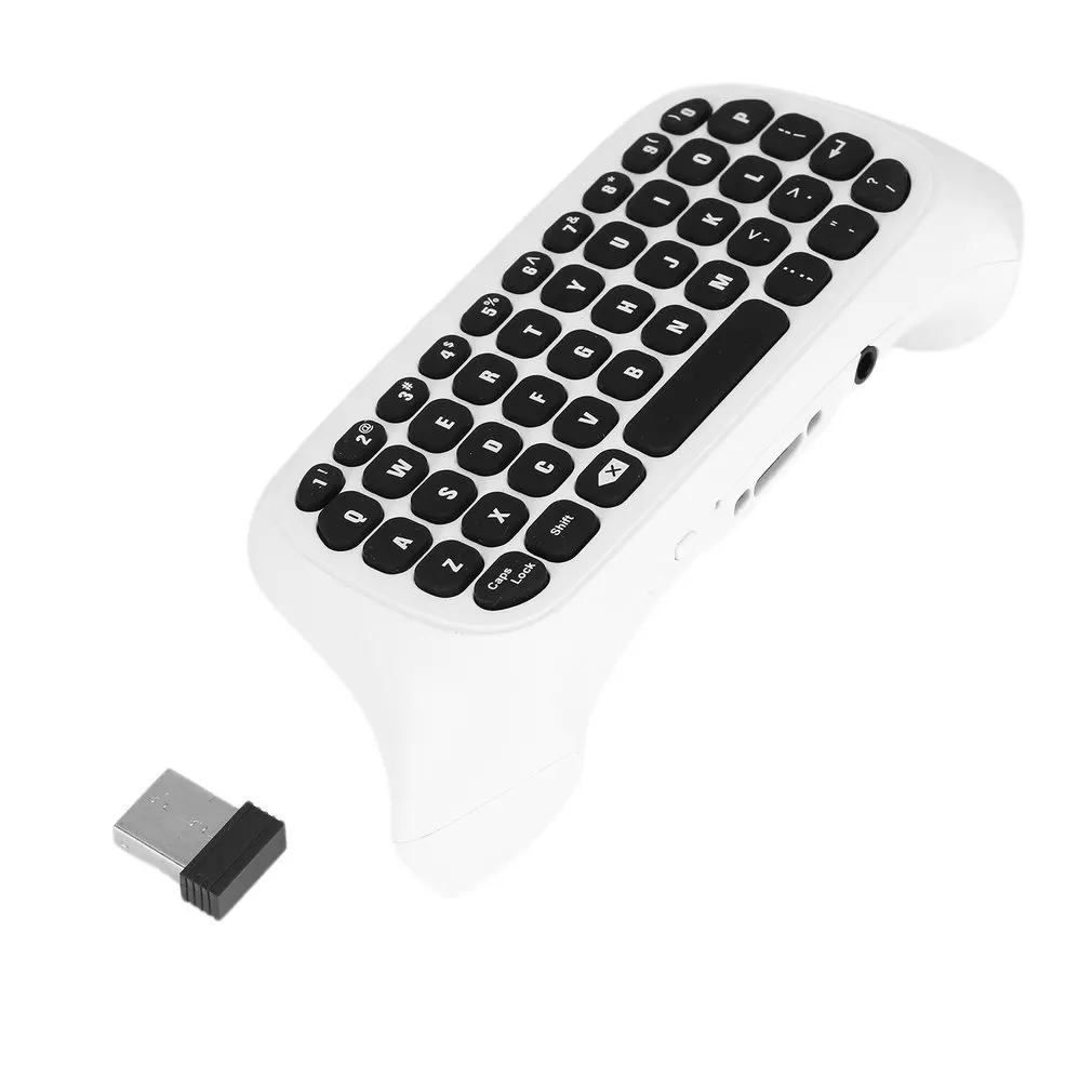 

47 Keys Wireless 2.4G Practical Mini Handheld Keyboard Gaming Message Gamepad Keyboard For XBOX ONE S Controller Black/White