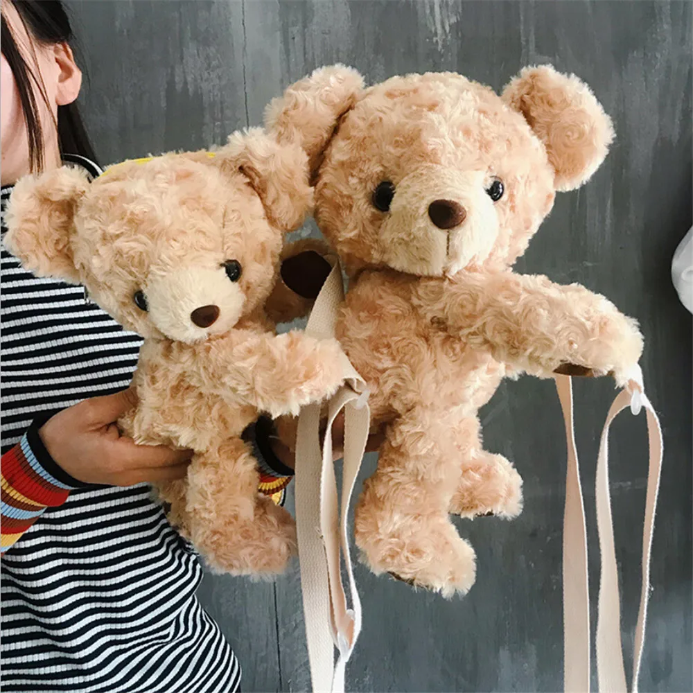 Pudcoco Мода Kawaii для маленьких девочек милая улыбка медведь мягкая плюшевая кукла Лолита Сумочка животное сумка на плечо