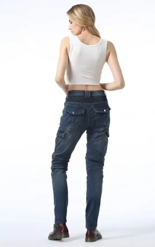Konime же ugb джинсы для езды на мотоцикле езды на дороге джинсы бездорожья уличные брюки с защитой для женщин