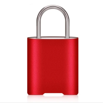 

Smart Fingerprint Electronic Padlock-Smart Bluetooth Connection, Application Support, USB Charging Safe Portable Lock, Waterproo