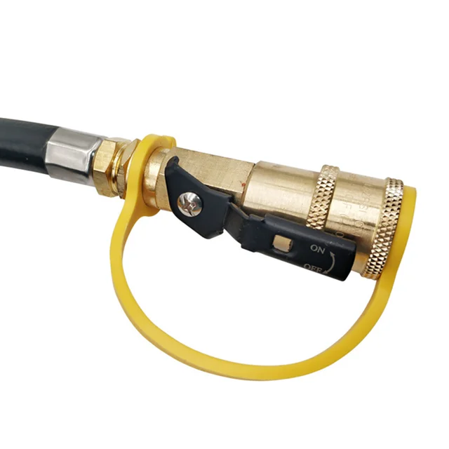 Mindig 1/4 "Marine Rv Propane Gyors Csatlakozás Adapte A Lezáró Szeleppel És Teljes Áramlási Dugóval Forpropane Tömlő, Propán Vagy Natura - Image 4