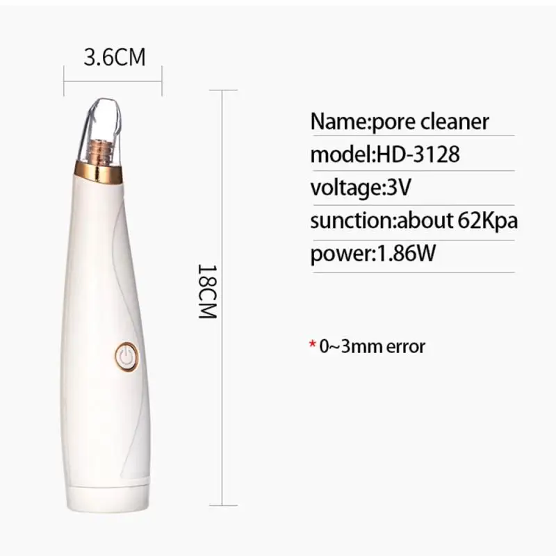Электрический Очиститель угрей батарея лица пор красота устройство устранения
