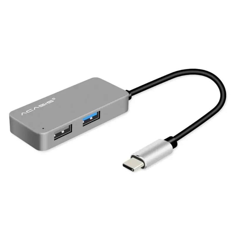 Acasis AM-MPU3 док-станция type C концентратор компьютера USB Высокоскоростной разветвитель 5 Гбит/с 3 порта концентратор адаптер конвертер для MacBook