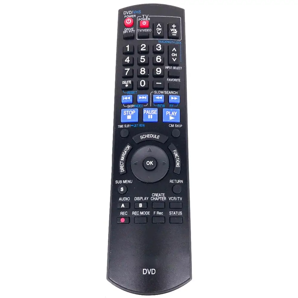 Новый пульт дистанционного управления N2QAYB000197 для Panasonic DVD видеомагнитофон DMR-EZ48V