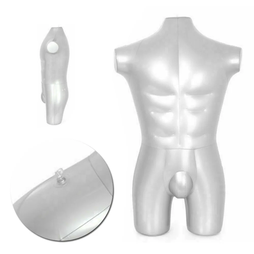 

A er si zhuang PVC Inflatable Male Half-body Models Inflatable Dummy Clothing Exhibition Stall Show Filming Props