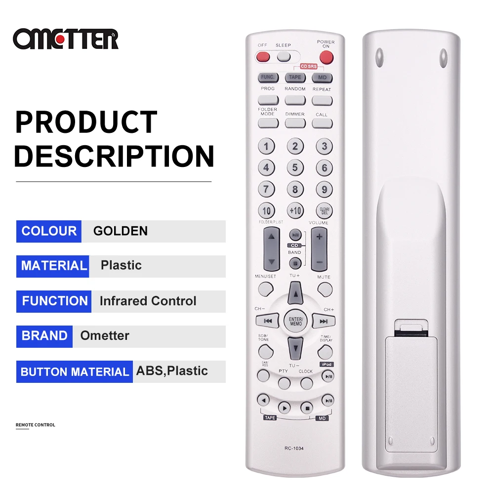 DENON DRA-F102 リモコンDENON RC-1034 Amazon.com: RC-1034 Replaced Remote fit for Denon CD Player