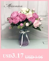 1 шт. Европейский искусственный цветок 3 головки поддельные Eustoma Gradiflorus Lisianthus Рождество Свадьба Праздник декор дома 5 цветов