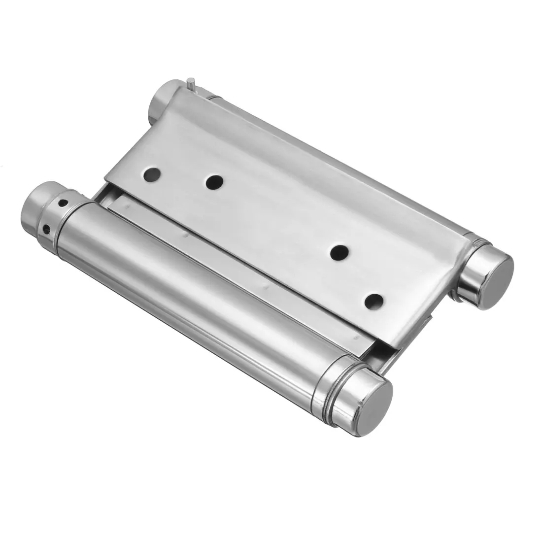 

uxcell Silver Double Action Spring Hinge 201 Stainless Steel Brushed Heavy Load Hinges with Tension Adjustment