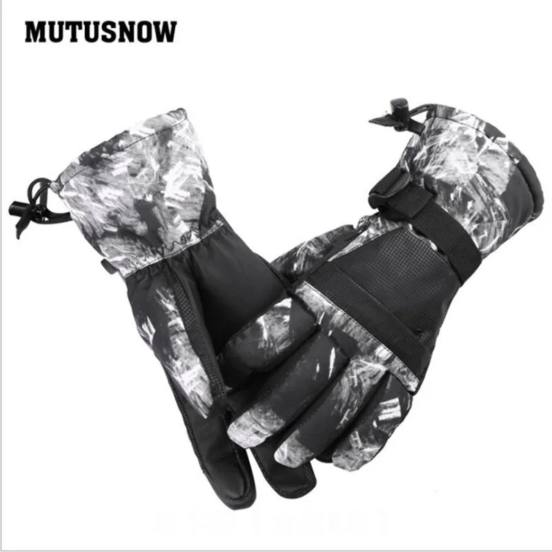 

2019 New Men's Ski Gloves Snowboard Gloves Snowmobile Motorcycle Riding Winter Gloves Windproof Waterproof Women Men Snow Gloves