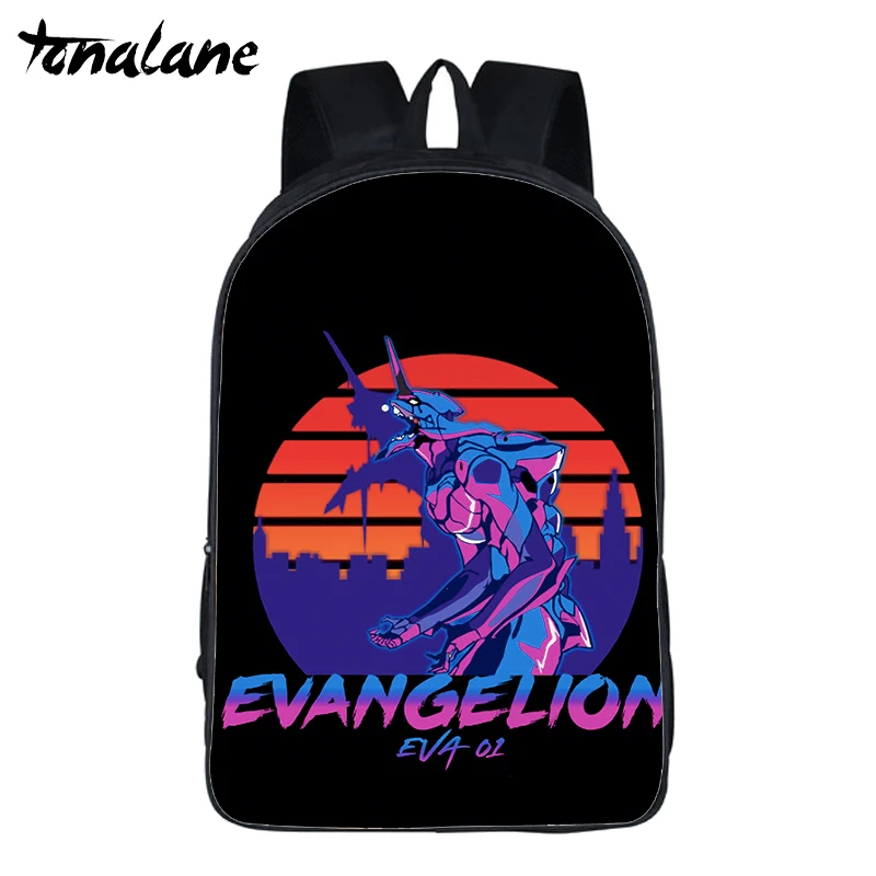 Аниме EVA NEON GENESIS рюкзак «Евангелион» детские школьные сумки рюкзак для ноутбука для девочек-подростков мальчиков Rei Nagisa дорожные сумки - Цвет: 1