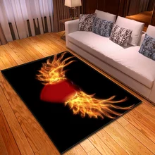 Ковер в скандинавском стиле с сердечком, фланелевый пенопласт с эффектом памяти, романтический декор в спальню на День святого Валентина, напольный ковер, коврики и ковры для гостиной