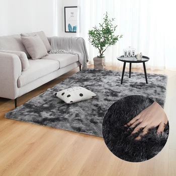 

Anti-slip Soft Area Rug Tie-dyed Carpet Bedroom Artificial Sheepskin Floor Carpets Mat For Living Room Bedroom Home Decor