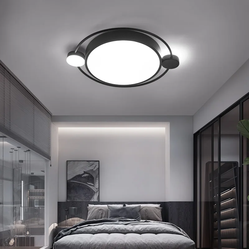 

LICAN Bedroom Living room Gold Black LED Ceiling Lights lampe plafond avize Modern LED Ceiling lamp lustre de plafond moderne