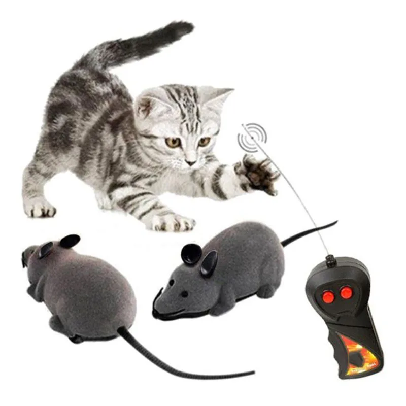 Мышь игрушки беспроводной RC мышки для котов игрушки пульт дистанционного управления ложная мышь Новинка RC кошка забавная игра мышь игрушки для кошек
