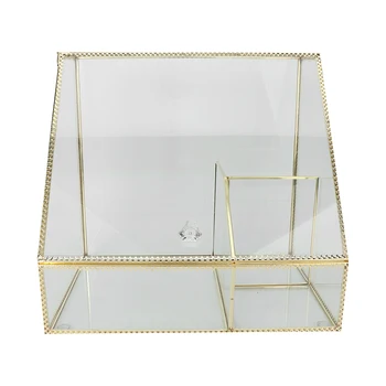 

Makeup organizer with cover transparent acrylic cosmetic jewelry perfume storage display case high capacity transparent