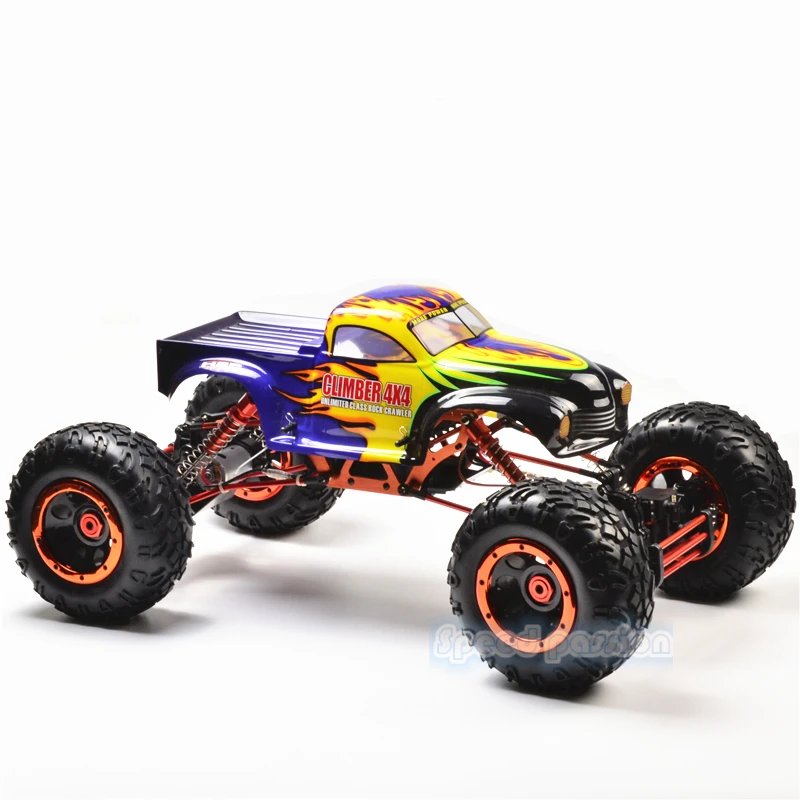 HSP 1/8 четырехколесный руль 94880 94880T2 Электрический привод 4X4 внедорожный двойной RC540 Размер Двигатель Рок трек ЖК дистанционное управление - Цвет: 4WD 94880T2