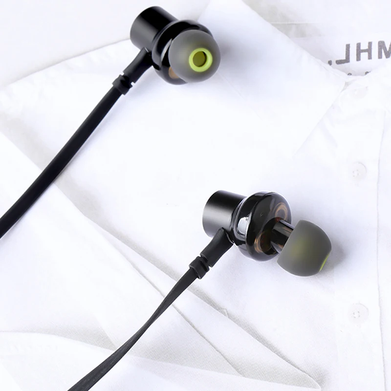 High Quality Wireless Bluetooth Earphone Dual Driver Stereo Bass Sound Sport Earpieces Headset For iPhone Samsung Xiaomi