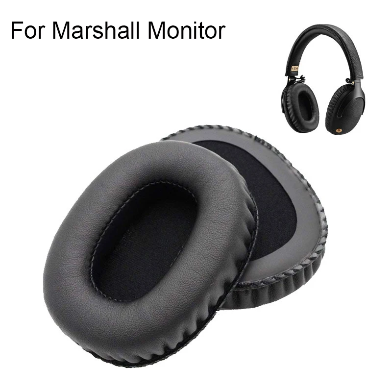 1 пара черных сменных подушечки для наушников подушки Чехол монитора Marshall