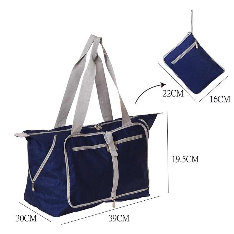 New High Qaulity Nylon Travel Bag Women Foldable Waterproof Duffel Bags Travel Organizer Large Capactiy Luggage Bags Pink Girl Fashion Shopping Tote Functional Luggage Travel Bag Portable Shoulder Bag