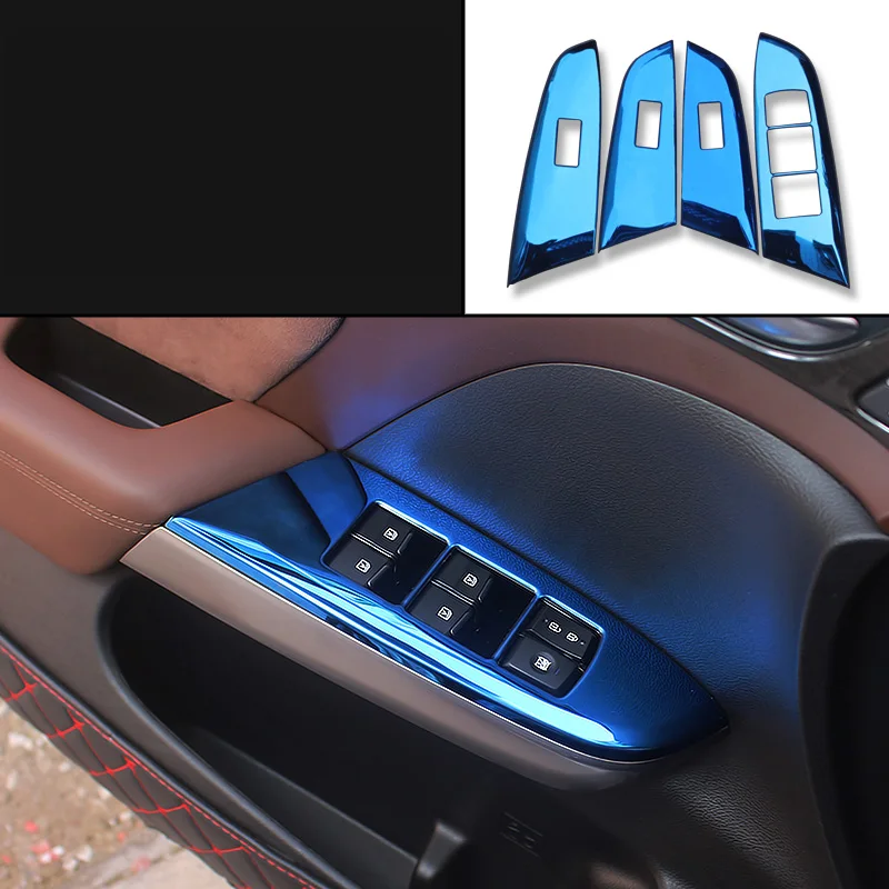 Lsrtw2017 для Trumpchi Gs8 автомобильный оконный переключатель кнопка рамка планки аксессуары для интерьера Молдинги