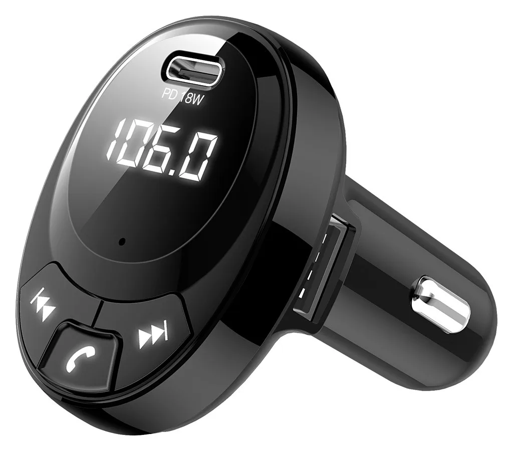 Fm-передатчик Aux модулятор беспроводной Bluetooth громкой связи автомобильный комплект автомобильный аудио mp3-плеер Быстрая зарядка двойной USB 3.1A автомобильное зарядное устройство