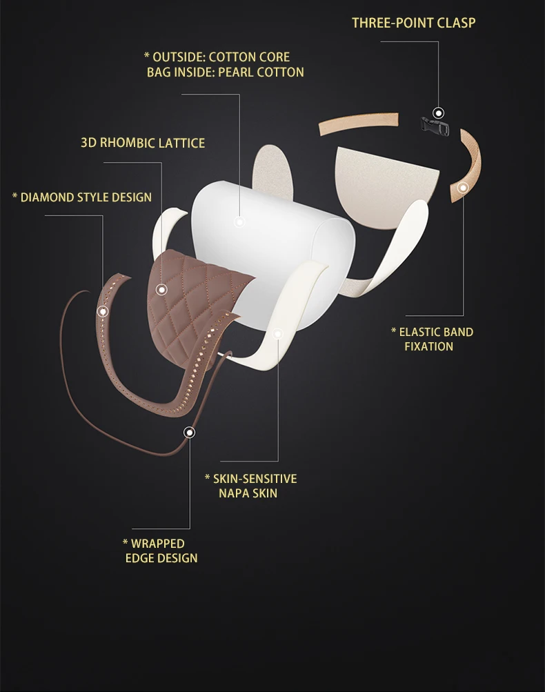 2 Coussins De Cou Voiture En Mousse Mémoire - Forme Os De Chien - Gris - Pour Voyage