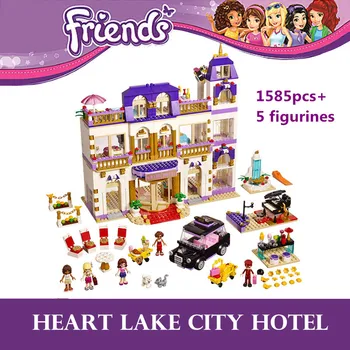 

Heart Lake City Hotel 1585pcs Friends Series Set 3 Modes in 1 Olivia Andrea Building Block Toys Girls Compatible with Lepining