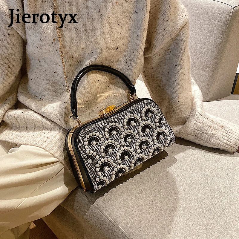 JIEROTYX женские сумки с бриллиантами, роскошная модная женская сумка-мессенджер с замком, стразы, большая вечерняя сумка, клатч, сумки на плечо