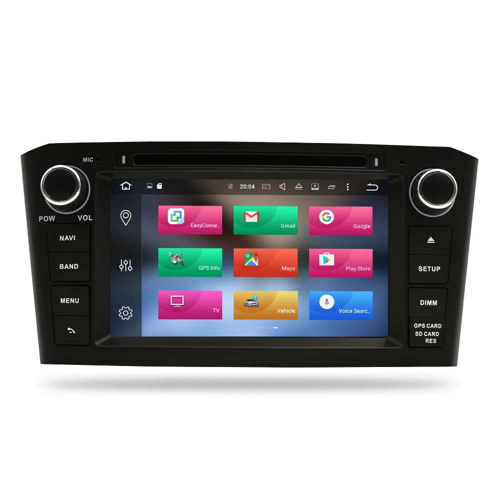 Мультимедийная головка для Toyota Avensis/T25 10 0 2003 Android 2008 4 Гб ОЗУ DVD стерео GPS навигация
