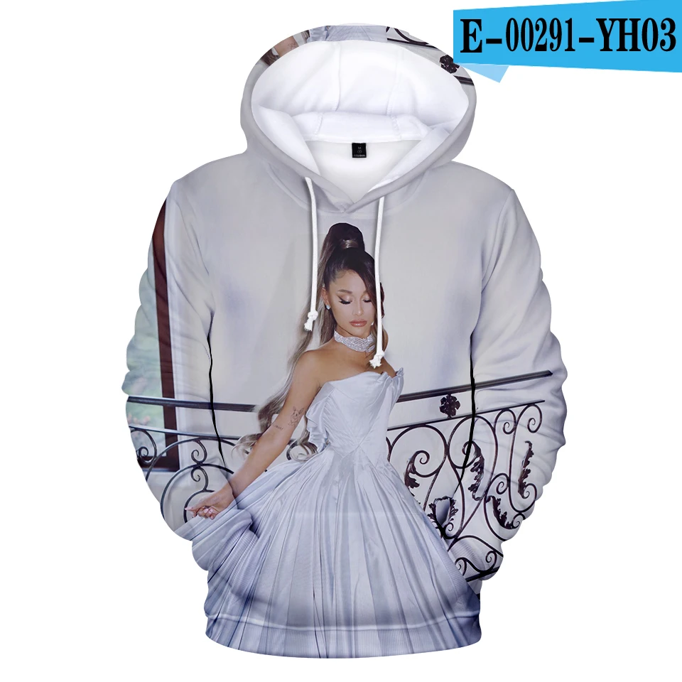 3D Ariana Grande Thank U следующий альбом Highstreet Cool Женская и мужская одежда горячая Распродажа повседневные крутые худи Harajuku толстовки - Цвет: Армейский зеленый